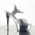Pleaser Sandalette DELIGHT-609G Silber Multi Glitter Chrom EU-35 / US-5