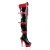 Funtasma MEDIC-3028 Plateau Overknee Stiefel Lack Schwarz EU-38 / US-8