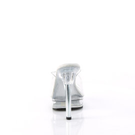 Fabulicious MAJESTY-501 Plateau Pantoletten Clear EU-35 / US-5