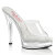 Fabulicious MAJESTY-501 Plateau Pantoletten Clear EU-38 / US-8