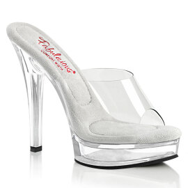 Fabulicious MAJESTY-501 Plateau Pantoletten Clear EU-39 /...