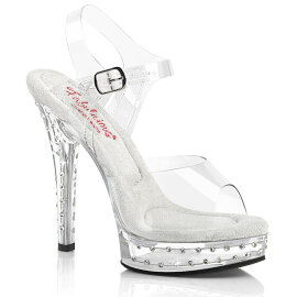 Fabulicious MAJESTY-508SDT Plateau Sandaletten Clear EU-39 / US-9