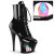 Pleaser MOON-1020DIA Plateau Stiefeletten Kunstleder Schwarz EU-36 / US-6