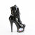 Pleaser MOON-1020DIA Plateau Stiefeletten Kunstleder Schwarz EU-36 / US-6