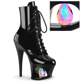 Pleaser MOON-1020DIA Plateau Stiefeletten Kunstleder...