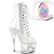 Pleaser MOON-1021C-DIA Plateau Stiefeletten Clear EU-37 / US-7