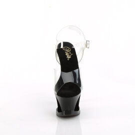 Pleaser MOON-708DIA Plateau Sandaletten Lack Schwarz...