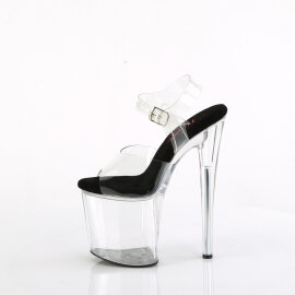 Pleaser NAUGHTY-808 Plateau Sandaletten Clear EU-35 / US-5