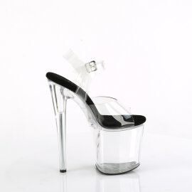Pleaser NAUGHTY-808 Plateau Sandaletten Clear EU-35 / US-5