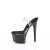 Pleaser PASSION-708 Plateau Sandaletten Clear Schwarz EU-37 / US-7