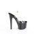 Pleaser PASSION-708 Plateau Sandaletten Clear Schwarz EU-38 / US-8