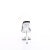 Pleaser PASSION-708 Plateau Sandaletten Clear Schwarz Transparent EU-35 / US-5