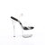 Pleaser PASSION-708 Plateau Sandaletten Clear Schwarz Transparent EU-35 / US-5