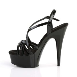Pleaser Sandalette DELIGHT-613 Schwarz EU-35 / US-5