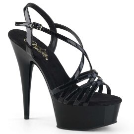 Pleaser Sandalette DELIGHT-613 Schwarz EU-37 / US-7