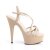 Pleaser Sandalette DELIGHT-613 Nude EU-35 / US-5