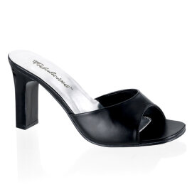 Fabulicious ROMANCE-301-2 Pantoletten Kunstleder Schwarz...