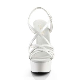 Pleaser Sandalette DELIGHT-613 Weiß EU-35 / US-5