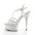 Pleaser Sandalette DELIGHT-613 Weiß EU-35 / US-5