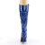 Pleaser SEDUCE-2000 Kniestiefel Lack Blau EU-37 / US-7
