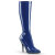 Pleaser SEDUCE-2000 Kniestiefel Lack Blau EU-38 / US-8