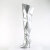 Pleaser SEDUCE-3000WC Overknee Stiefel Metallic Kunstleder Silber EU-38 / US-8