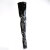 Pleaser SEDUCE-4000 Overknee Stiefel Lack Schwarz EU-37 / US-7