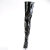 Pleaser SEDUCE-4000 Overknee Stiefel Lack Schwarz EU-36 / US-6