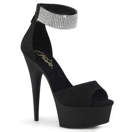 Pleaser Sandalette DELIGHT-625 Schwarz EU-35 / US-5