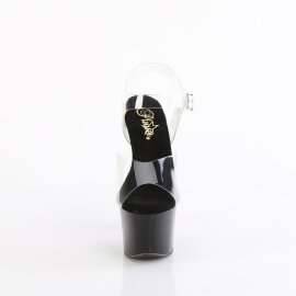 Pleaser SKY-308CRS Plateau Sandaletten Clear Strass...