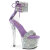 Pleaser SKY-327RSI Plateau Sandaletten Strass Silber Lavendel EU-35 / US-5