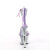 Pleaser SKY-327RSI Plateau Sandaletten Strass Silber Lavendel EU-35 / US-5