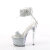 Pleaser SKY-327RSI Plateau Sandaletten Strass Silber EU-35 / US-5