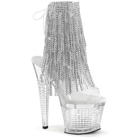 Pleaser SPECTATOR-1017RSF Plateau Sandaletten Clear...