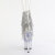 Pleaser SPECTATOR-1017RSF Plateau Sandaletten Clear Strass Silber EU-37 / US-7