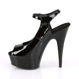 Pleaser Sandalette DELIGHT-655 Schwarz EU-36 / US-6