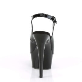 Pleaser Sandalette DELIGHT-655 Schwarz EU-36 / US-6