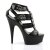 Pleaser Sandalette DELIGHT-658 Schwarz EU-35 / US-5