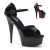 Pleaser Sandalette DELIGHT-660FH Schwarz Rot EU-35 / US-5