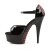 Pleaser Sandalette DELIGHT-660FH Schwarz Rot EU-35 / US-5
