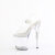 Pleaser TREASURE-808FLA Plateau Sandaletten Clear EU-35 / US-5