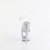 Pleaser UNICORN-708TGRS Plateau Sandaletten Clear Strass Transparent EU-36 / US-6