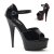 Pleaser Sandalette DELIGHT-660FH Schwarz Rot EU-42 / US-12