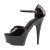 Pleaser Sandalette DELIGHT-660FH Schwarz Rot EU-39 / US-9
