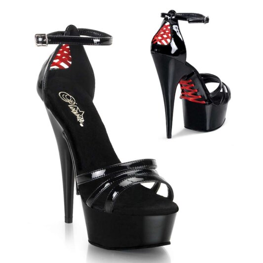 Pleaser Sandalette DELIGHT-662 Schwarz EU-35 / US-5