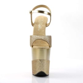 Pleaser Sandalette FLAMINGO-809-2G Gold Glitter EU-42 /...