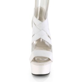 Pleaser Sandalette DELIGHT-669 Weiß EU-35 / US-5