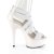 Pleaser Sandalette DELIGHT-669 Weiß EU-35 / US-5