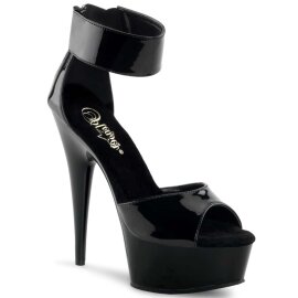 Pleaser Sandalette DELIGHT-670-3 Schwarz EU-35 / US-5