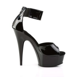 Pleaser Sandalette DELIGHT-670-3 Schwarz EU-35 / US-5